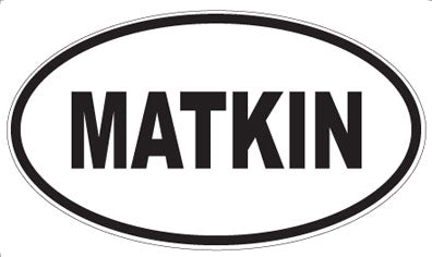 MATKIN - Oval Sticker