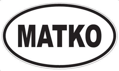 MATKO - Oval Magnet