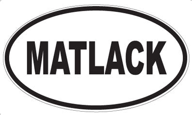 MATLACK - Oval Sticker