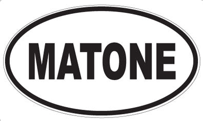MATONE - Oval Sticker
