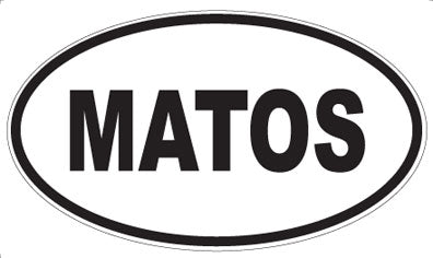 MATOS - Oval Sticker