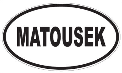 MATOUSEK - Oval Sticker