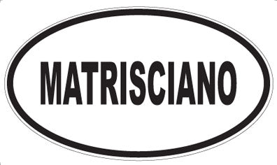 MATRISCIANO - Oval Sticker