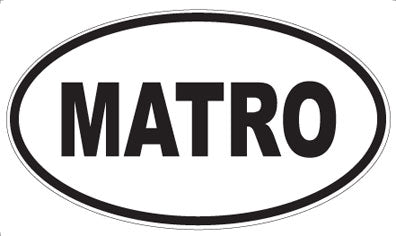 MATRO - Oval Sticker