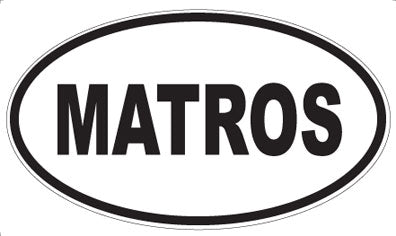 MATROS - Oval Sticker