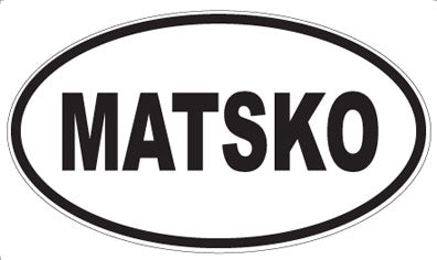 MATSKO - Oval Sticker