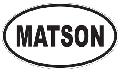 MATSON - Oval Sticker