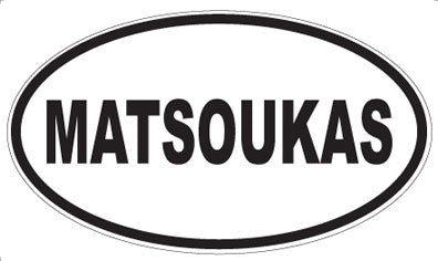 MATSOUKAS - Oval Sticker