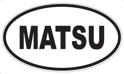 MATSU - Oval Sticker