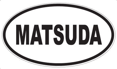 MATSUDA - Oval Sticker