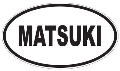 MATSUKI - Oval Sticker