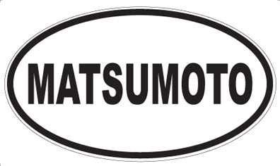 MATSUMOTO - Oval Sticker