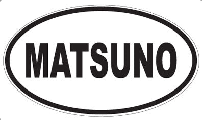 MATSUNO - Oval Sticker
