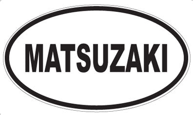 MATSUZAKI - Oval Sticker