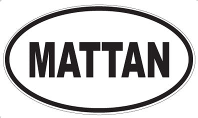 MATTAN - Oval Magnet