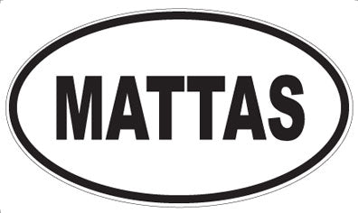 MATTAS - Oval Magnet