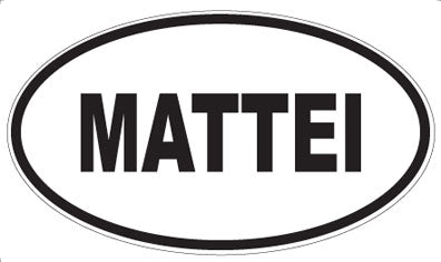 MATTEI - Oval Sticker