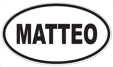 MATTEO - Oval Sticker