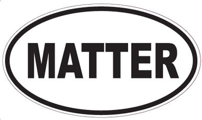 MATTER - Oval Sticker