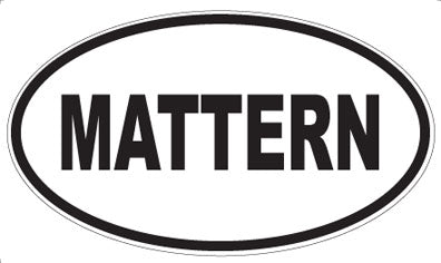 MATTERN - Oval Sticker