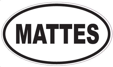 MATTES - Oval Sticker