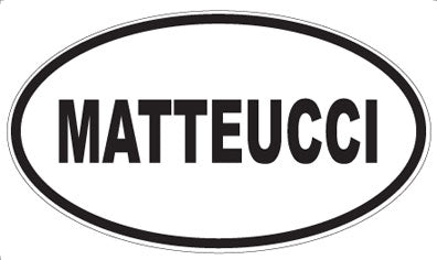 MATTEUCCI - Oval Sticker