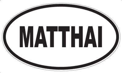 MATTHAI - Oval Magnet