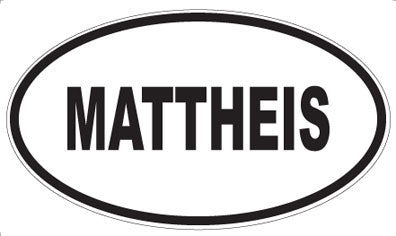 MATTHEIS - Oval Sticker