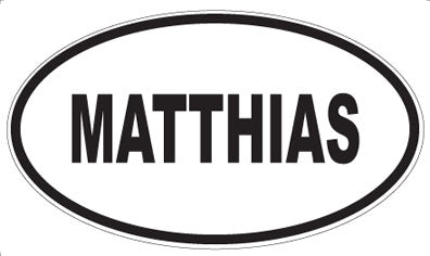 MATTHIAS - Oval Sticker