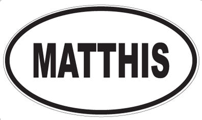 MATTHIS - Oval Sticker