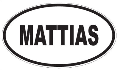 MATTIAS - Oval Magnet