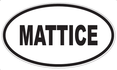 MATTICE - Oval Sticker