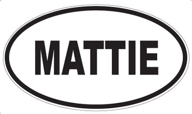 MATTIE - Oval Sticker
