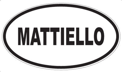 MATTIELLO - Oval Sticker
