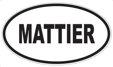 MATTIER - Oval Sticker