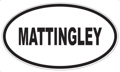 MATTINGLEY - Oval Magnet