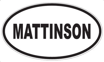 MATTINSON - Oval Magnet