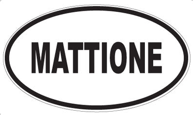 MATTIONE - Oval Magnet