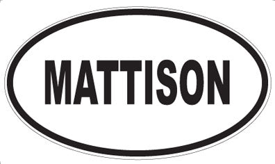 MATTISON - Oval Magnet