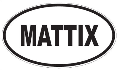 MATTIX - Oval Sticker