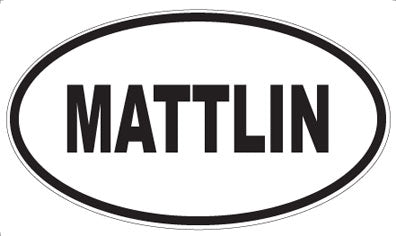 MATTLIN - Oval Magnet