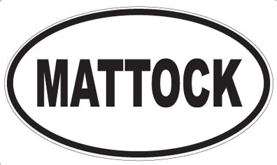 MATTOCK - Oval Sticker
