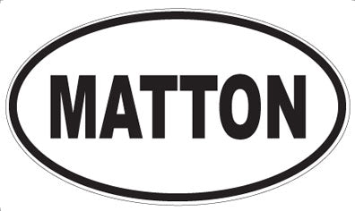 MATTON - Oval Magnet