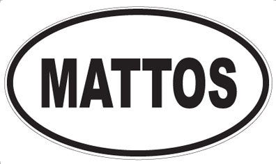 MATTOS - Oval Magnet