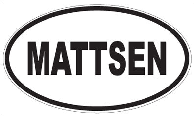 MATTSEN - Oval Magnet
