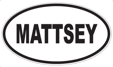 MATTSEY - Oval Magnet