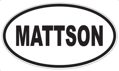 MATTSON - Oval Magnet