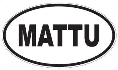 MATTU - Oval Sticker