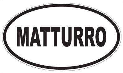 MATTURRO - Oval Sticker