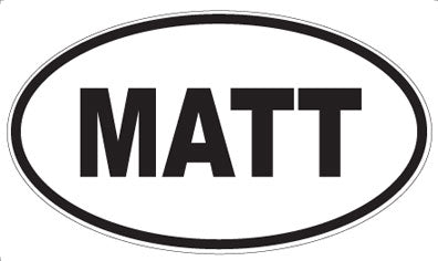 MATT - Oval Magnet